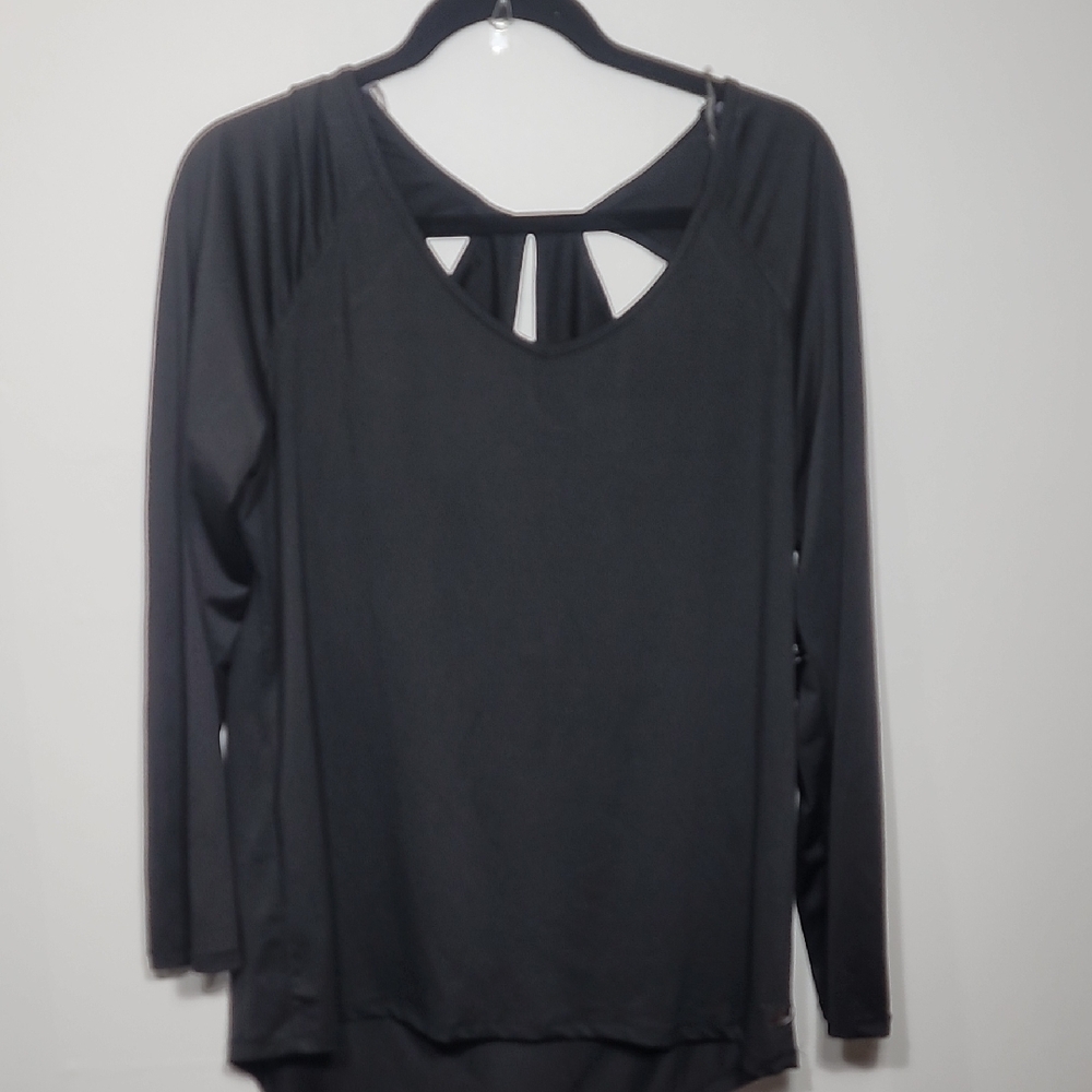 Pro Player Black Women's Blouse with Cutout Design